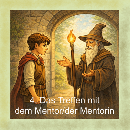 Coaching Plane: Die Heldenreise Detail 4: Das Treffen mit dem Mentor/der Mentorin