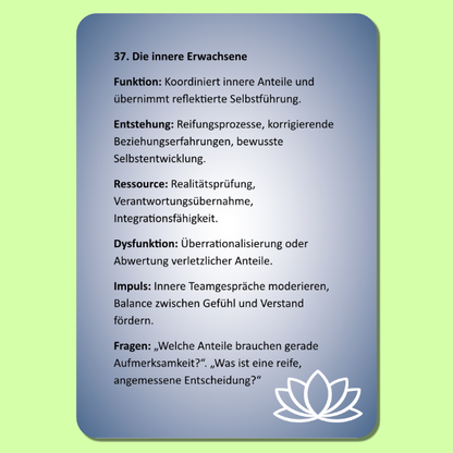 Kartenset: Innere Anteile